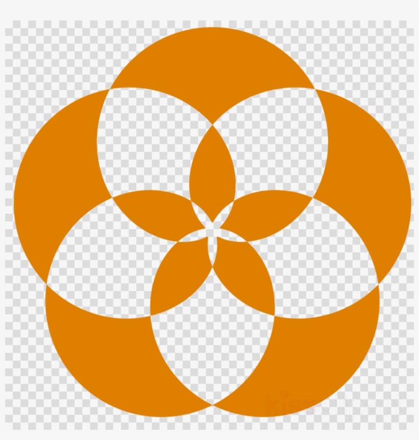 Geometric Flower Shapes Png Clipart Circle Shape Clip - Math Designs Clipart, transparent png download