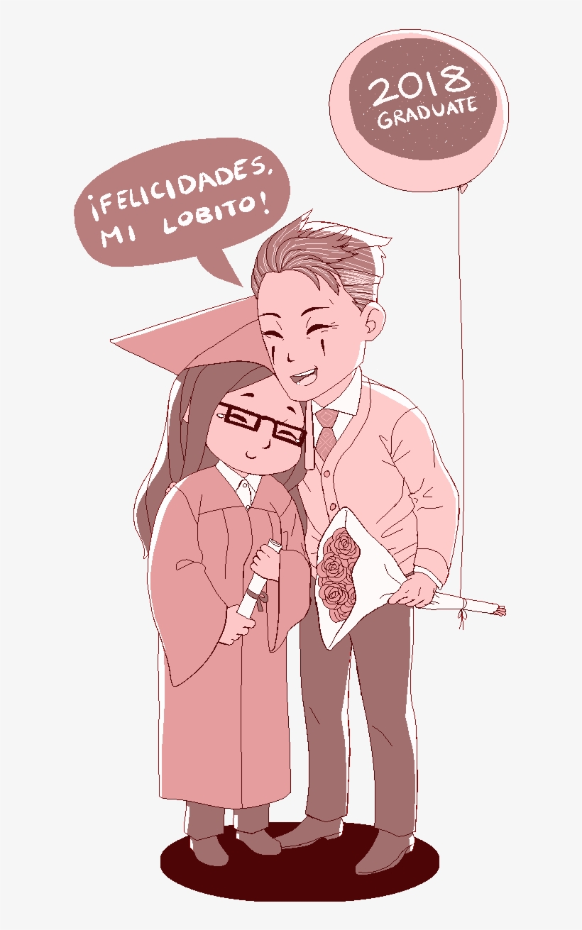 I Watched My Girl @wolftato Graduate From Her University - Cartoon, transparent png download
