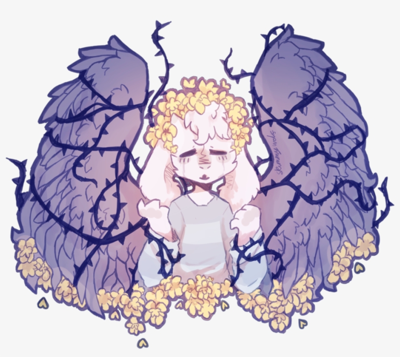 Flowers By Skimmywolf <<< Flowers And Asriel - Flowey, transparent png download