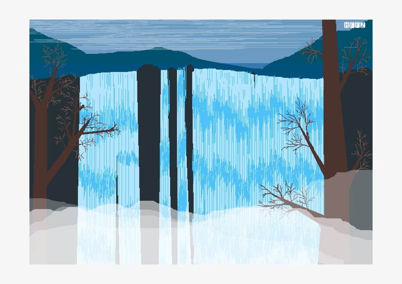 Water - - Fall - Illustration, transparent png download