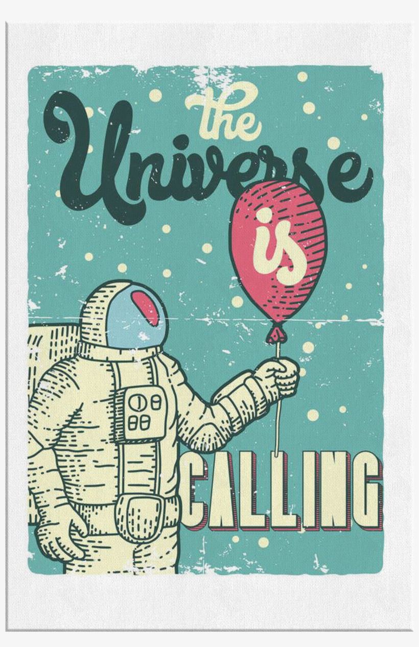 "universe Calling" Premium Canvas - Design, transparent png download