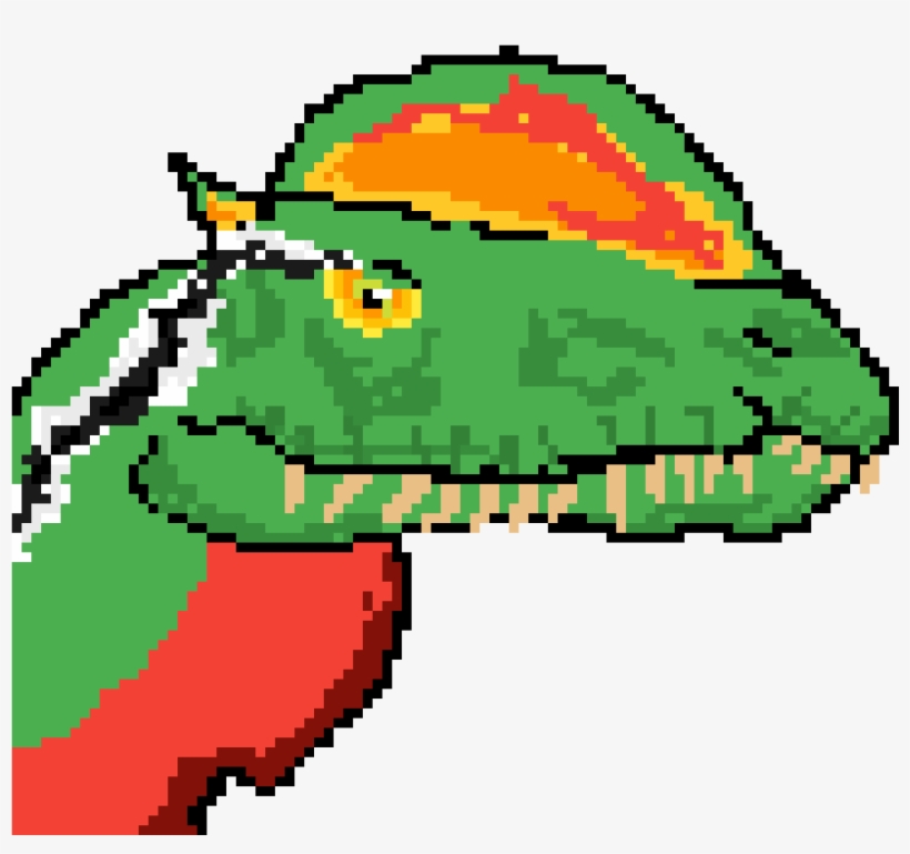 Dilophosaurus - Cartoon, transparent png download