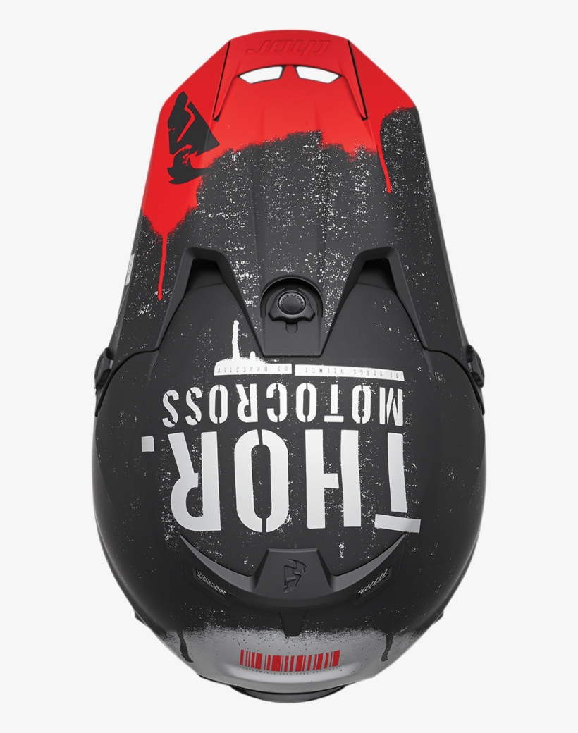 Thor Black Red Verge Objectiv Motorcycle Offraod Dual, transparent png download