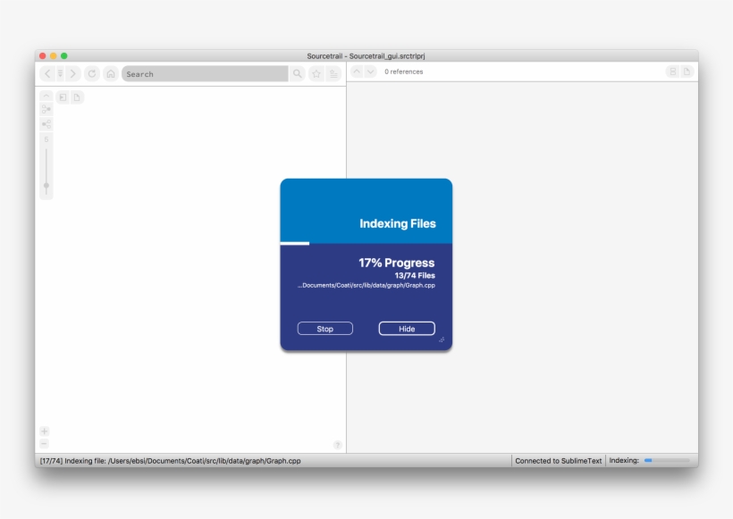 The Indexing Dialog And The Status Bar Will Give You - Documentation, transparent png download