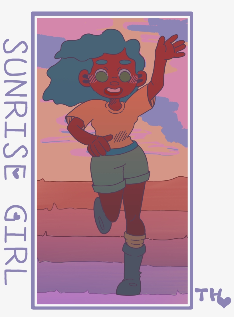 Cutegrltransparent3 Small - Poster, transparent png download