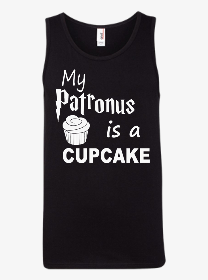 My Patronus Is A Cupcake Ringspun Cotton Tank Top - Northwestern Wildcats - My Patronus Is - Gildan Fleece, transparent png download
