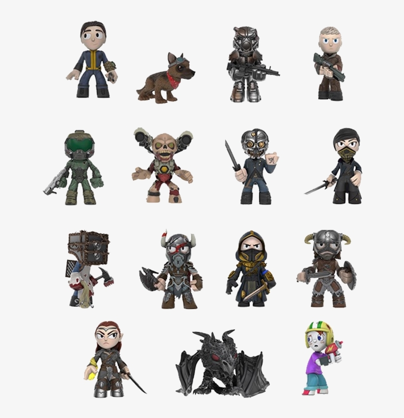 The Bethesda Store Europe - Funko Mystery Mini Bethesda All Stars One Mystery Action, transparent png download