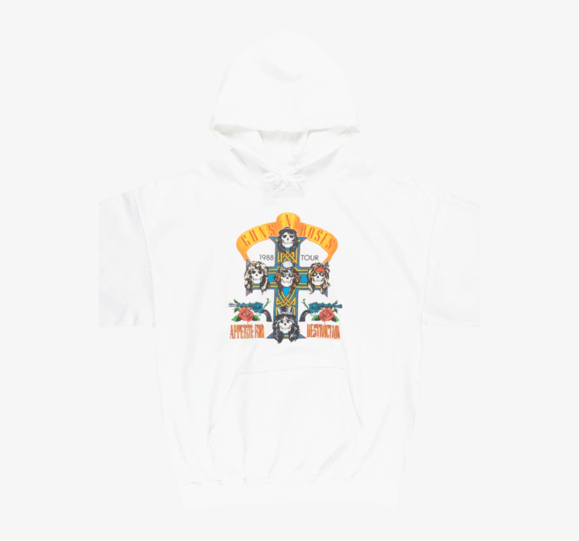 Guns N Roses Appetite For Destruction 1988 Tour Hoodie - Bravado International Guns N Roses Towel, transparent png download