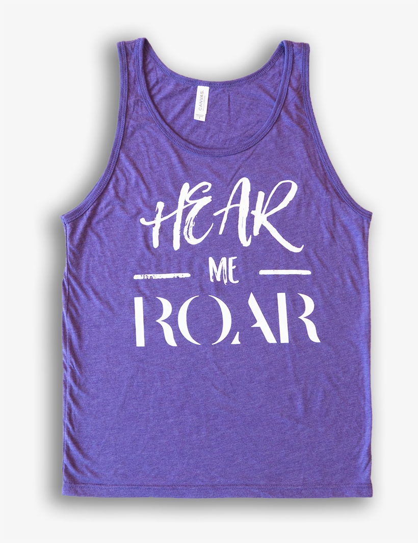 "hear Me Roar" Tank Top - Active Tank, transparent png download
