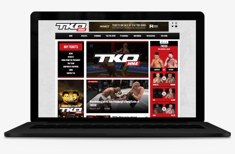 Tko Mma Web - Laptop, transparent png download