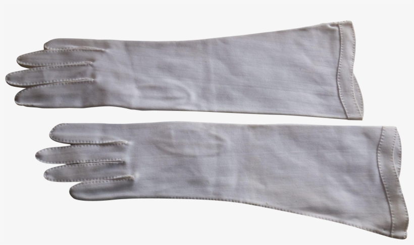 1930-1940 White Elegant Art Deco Gloves At Rubylane - Art Deco, transparent png download