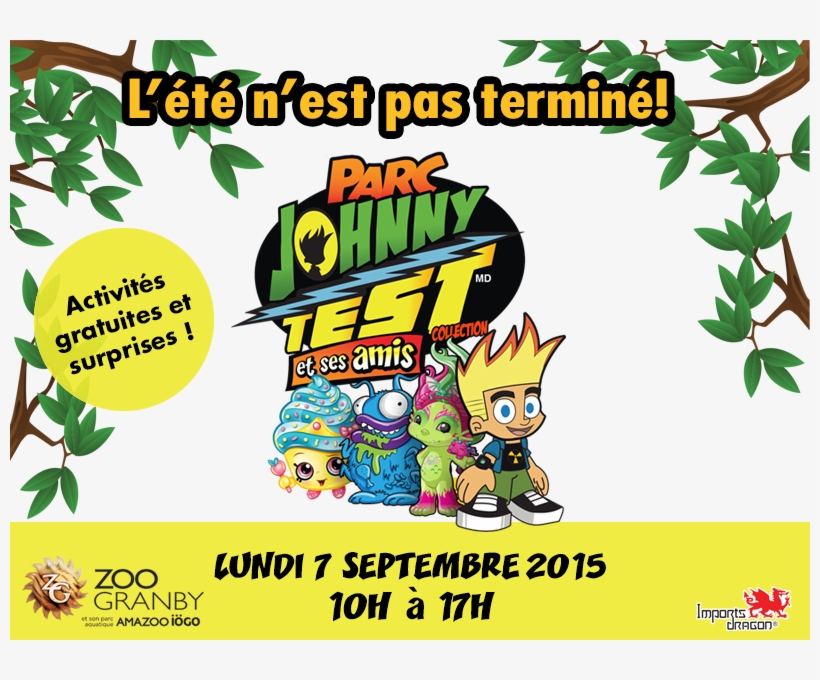 Zoo De Granby -sept 2015 Fr - Johnny Test: Super Smarty-pants [dvd], transparent png download