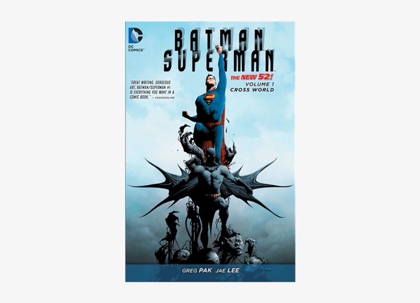 Batman/superman Volume - Batman/superman Vol. 1: Cross World (the New 52), transparent png download