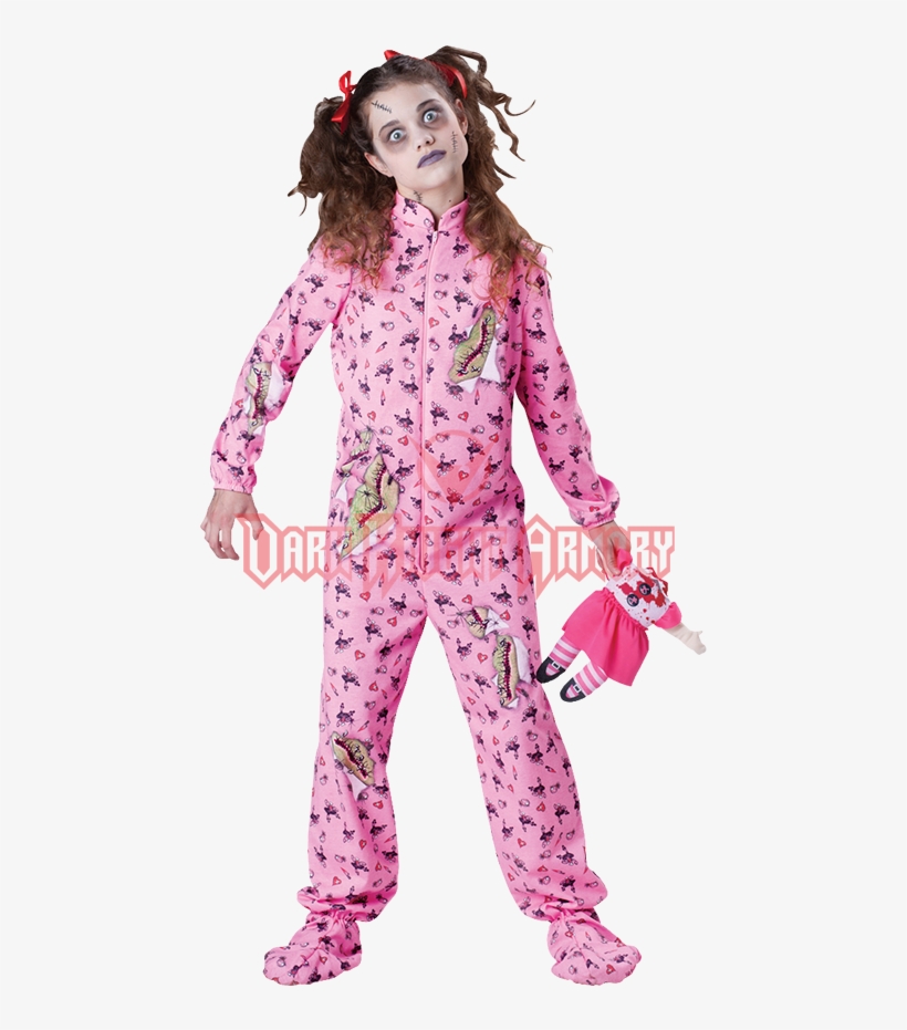 Zombie Girl Tween Costume - Halloween Costumes Ideas For Girls Scary, transparent png download