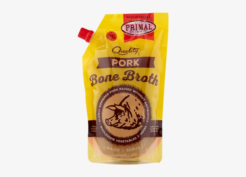 Primal Frozen Pork Bone Broth 20 Oz Food Topper - Primal Turkey Bone Broth, transparent png download