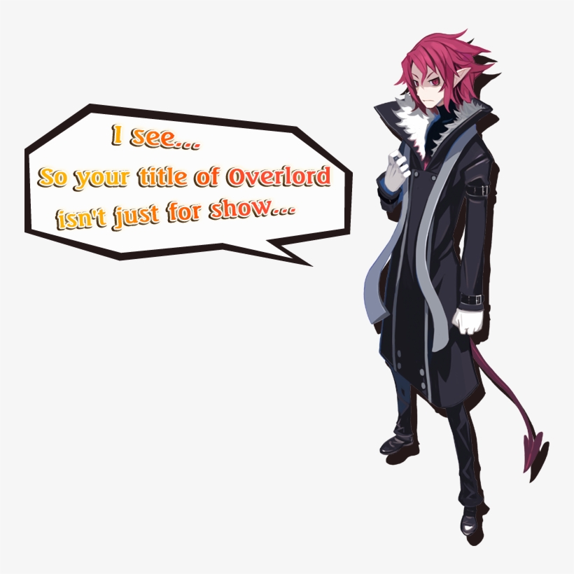 So Your Title Of Overlord Isn't Just For Show - Disgaea Male Etna, transparent png download