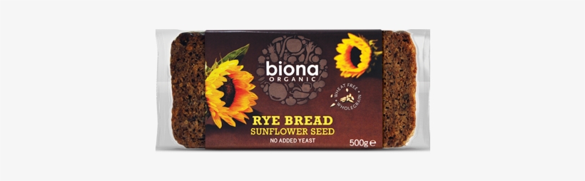 Rye Sunflower Seed Bread - Biona Organic Rye Sunflower Seed Organic Bread 500, transparent png download