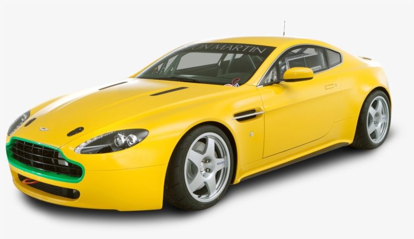Aston Martin Vantage N24 Yellow Car Png Image - Aston Martin Vantage Gt8 For Sale, transparent png download