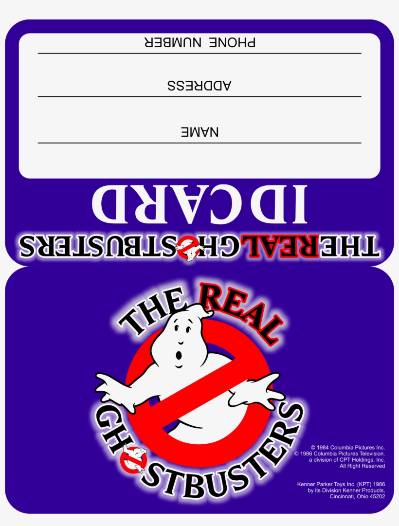 Rgb Idcard 600dpi By Btnkdrms-d5oa1pp - Real Ghostbusters Haunted Humans, transparent png download