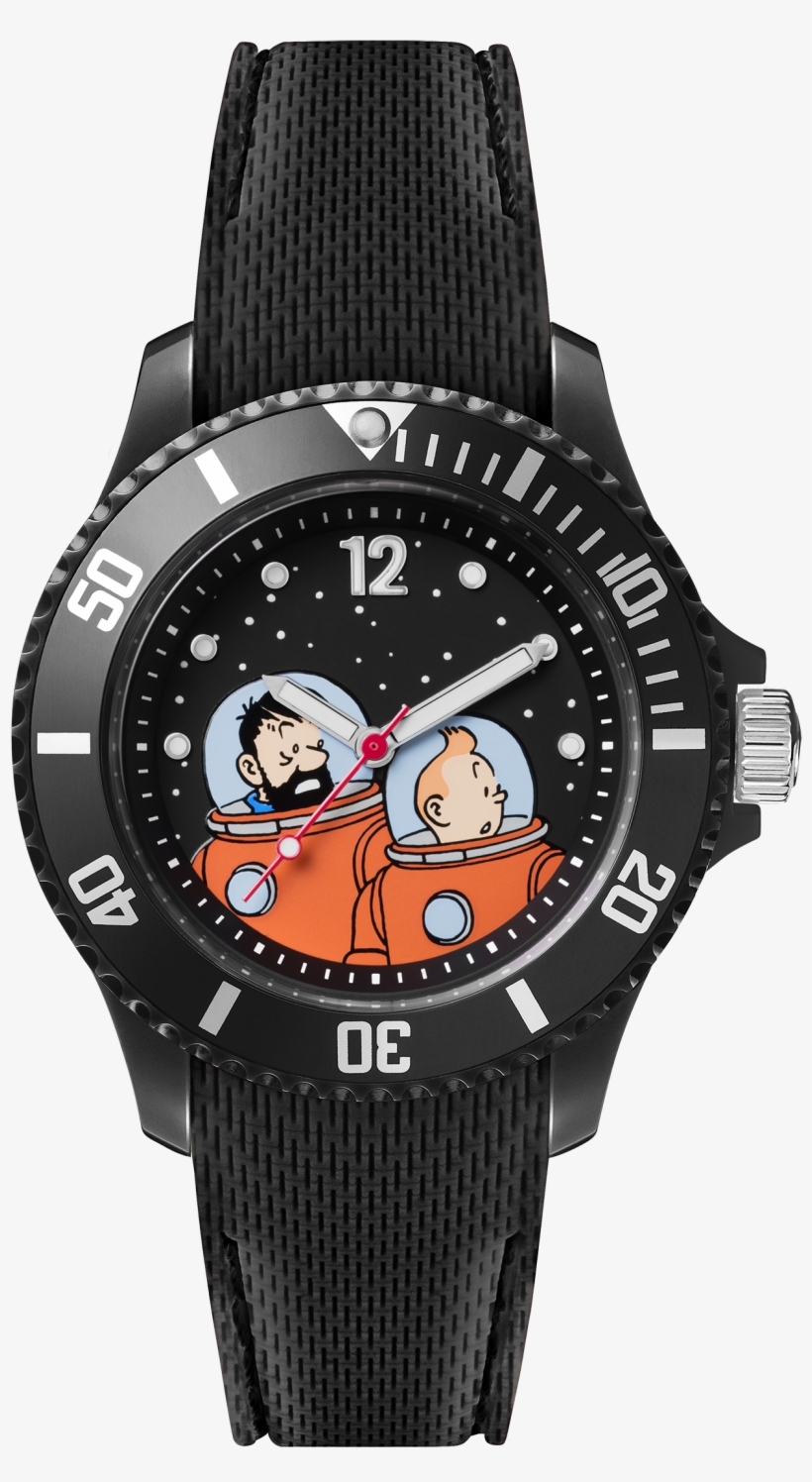 Tintin Lune Haddock - Tintin Watch, transparent png download