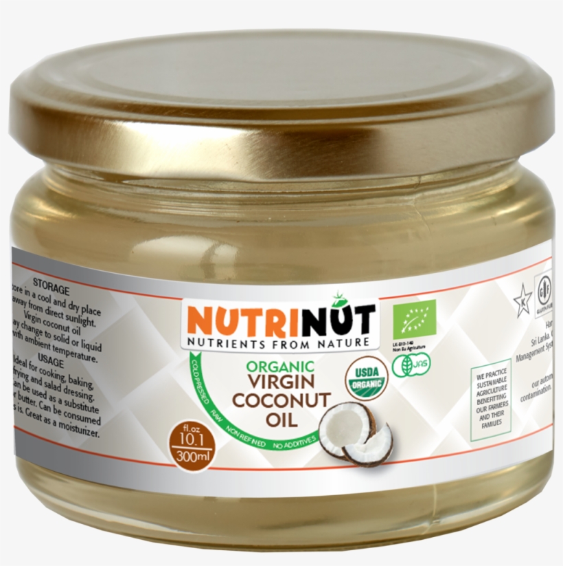 Organic Virgin Coconut Oil - Coconut Oil, transparent png download