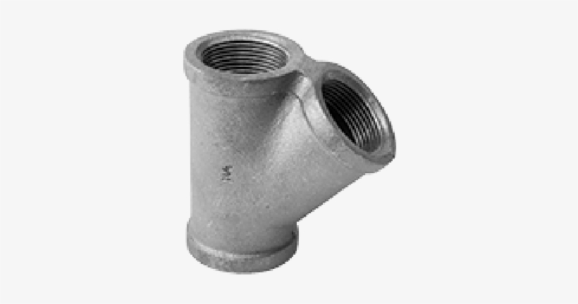 1" Black Malleable Iron 45° Y - 2-1/2" Black Malleable Iron 45 Y, transparent png download