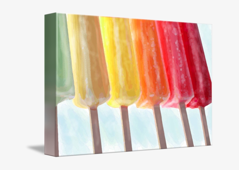 Popsicle Tumblr Png - Gallery-wrapped Canvas Art Print 16 X 11 Entitled Popsicle, transparent png download