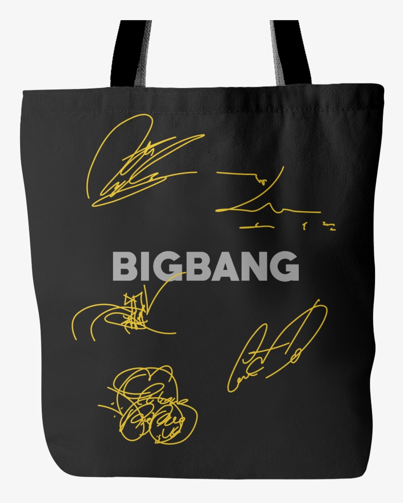 Big Bang "autograph" Vip Bigbang, Tote Bags, Seungri,, transparent png download