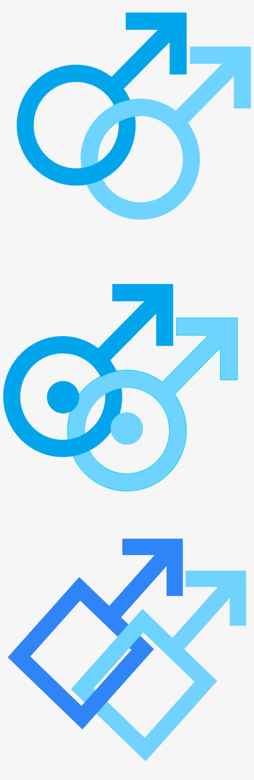 Open - Gay Symbols Blue, transparent png download