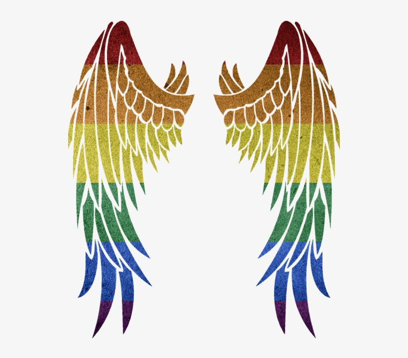 Angel Wings Airbrush Stencil, transparent png download