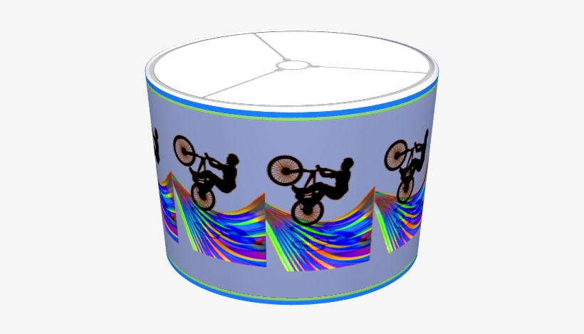 Bmx On Rainbow Ribbon Road - Ornament (round), transparent png download