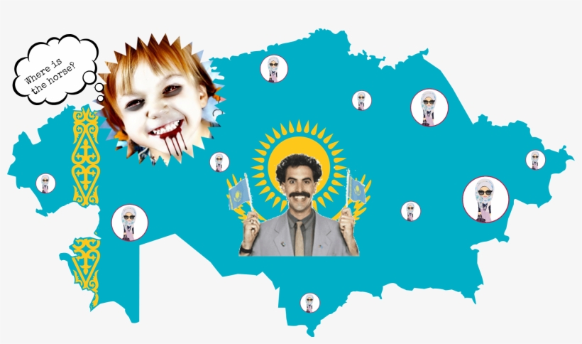 And Here Are Some "facts" About My Country - Flag: Kazakhstan, transparent png download