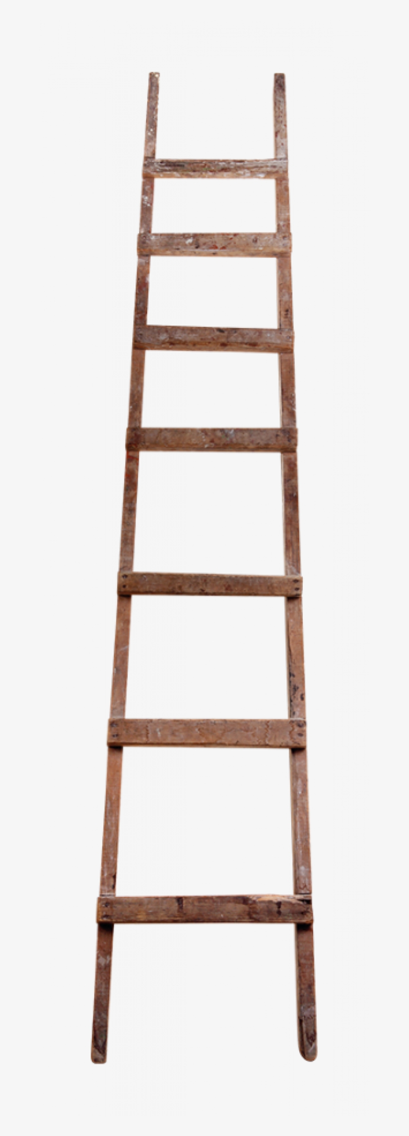 Muursticker Ladder - Houten Ladder Oud, transparent png download