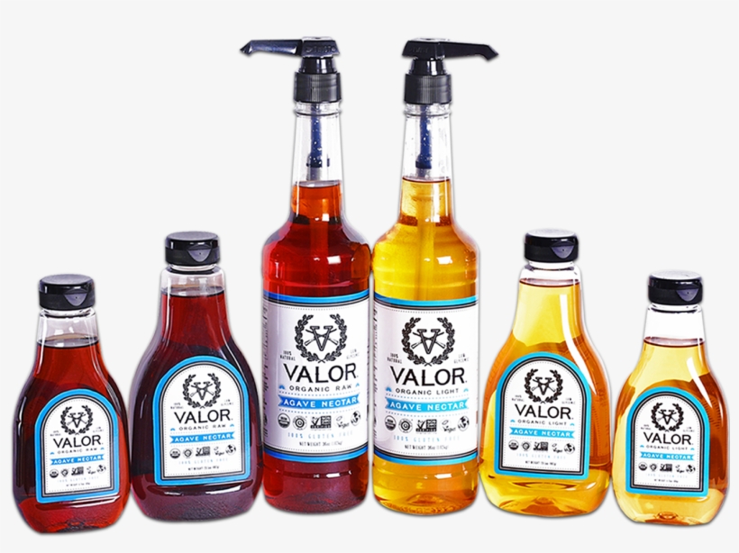 Valor Agave Is A Premium Veteran Owned Brand Of Agave - Glass Bottle, transparent png download