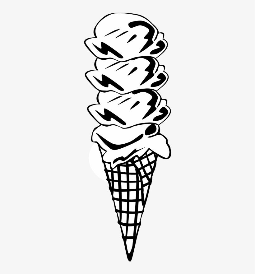 Fast Food, Desserts, Ice Cream Cones, Waffle, Quad - Ice Cream Cone Clip Art, transparent png download