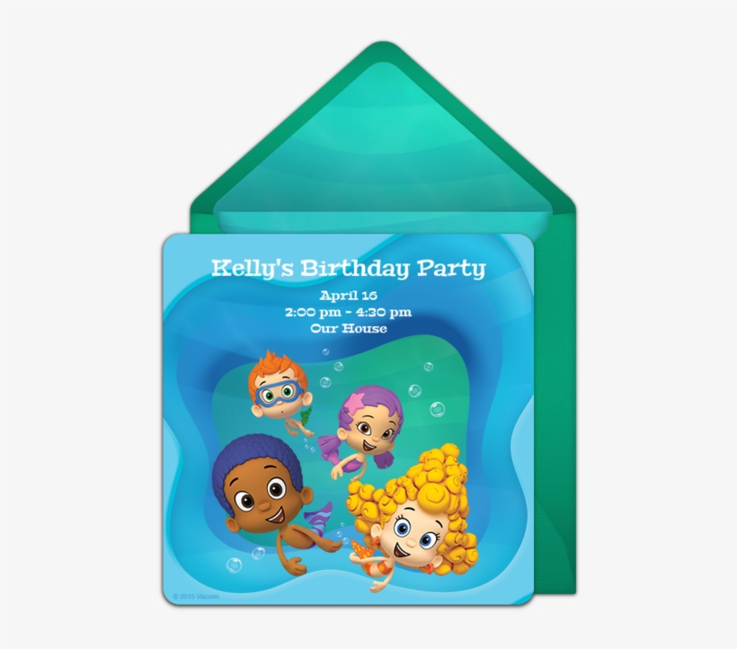 Bubble Guppies Party Online Invitation - Bubble Guppies Party Game (each), transparent png download