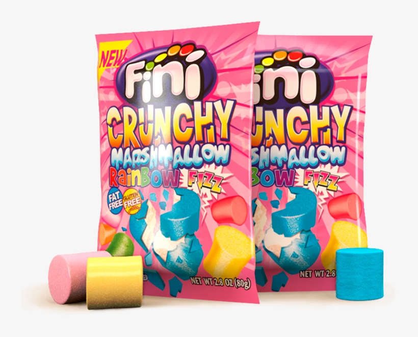 Fini Crunchy Mallow Fizz Strawberry Flavour 80g, transparent png download