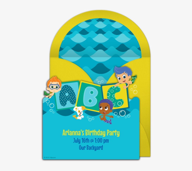 Bubble Guppies Abc Online Invitation - Fun Rug Bg-42 3958 39 X 58 In., transparent png download