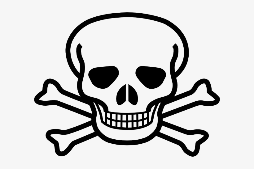 Ssckull Clipart Feminine - Skull And Crossbones Clipart, transparent png download