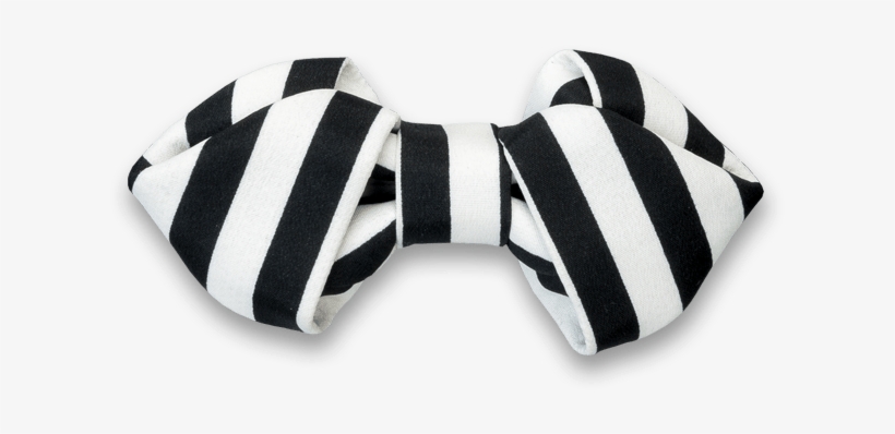 Folding In Black White Stripes Bow Tie - Bow Tie, transparent png download