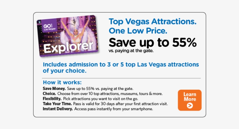 Las Vegas Explorer Pass - Las Vegas, transparent png download