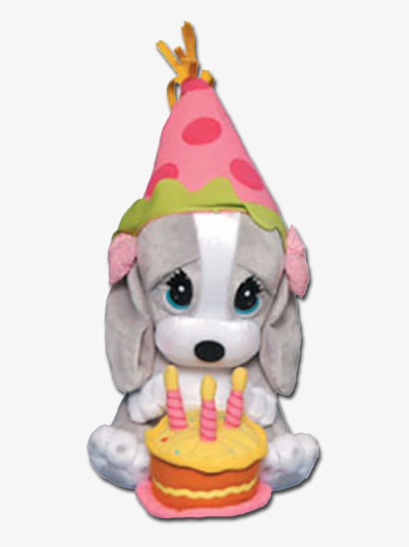 Happy Birthday Honey Basset Hound Plush With 3 Candles - Happy Birthday Honey, transparent png download