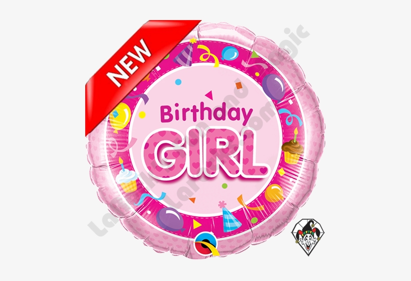 Alternative Views - - Birthday Girl Pink Foil Balloon 46cm Uninflated, transparent png download