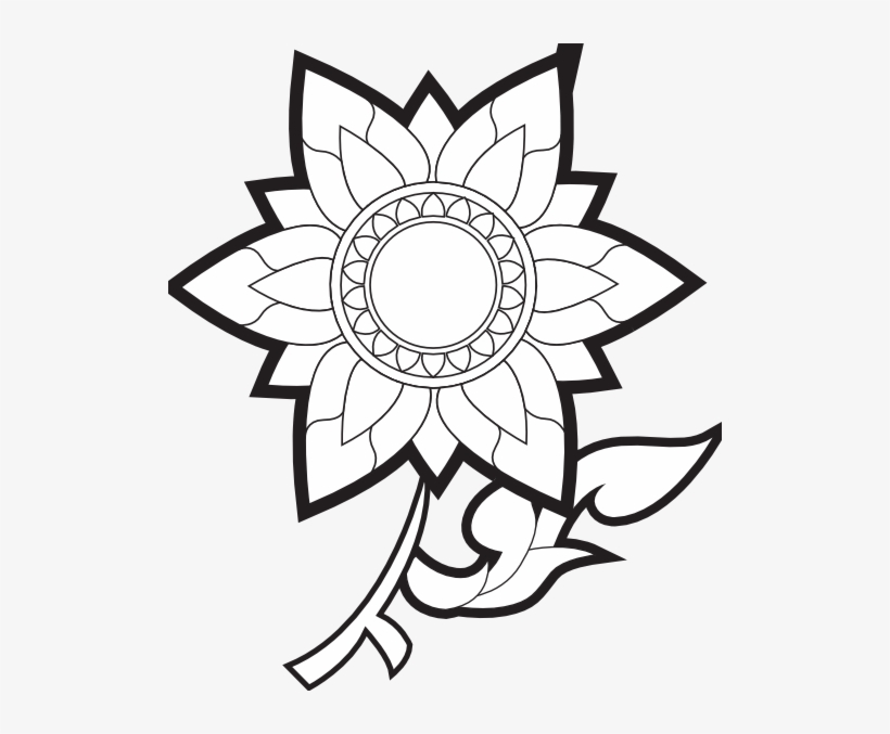 White Flower Clipart Decorative - Flower Drawings, transparent png download