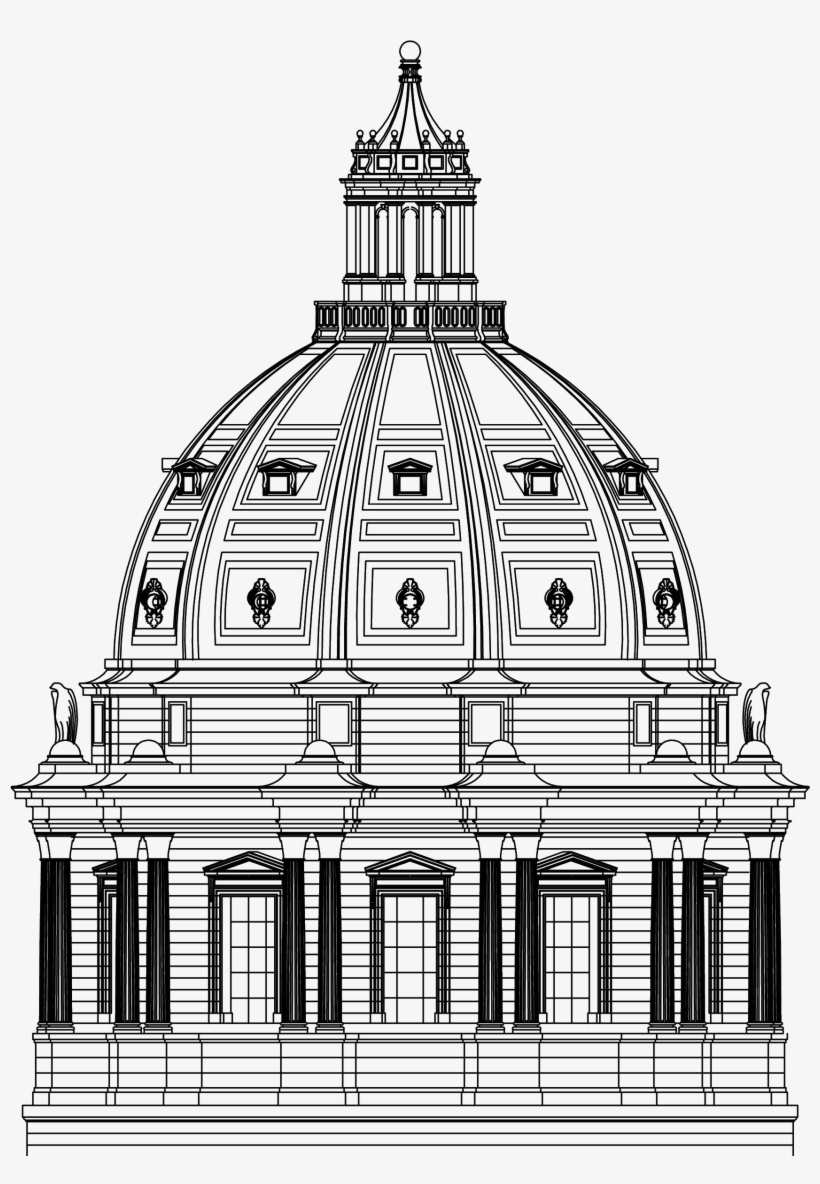 Drawing Buildings Capitol Us - Minnesota State Capitol, transparent png download