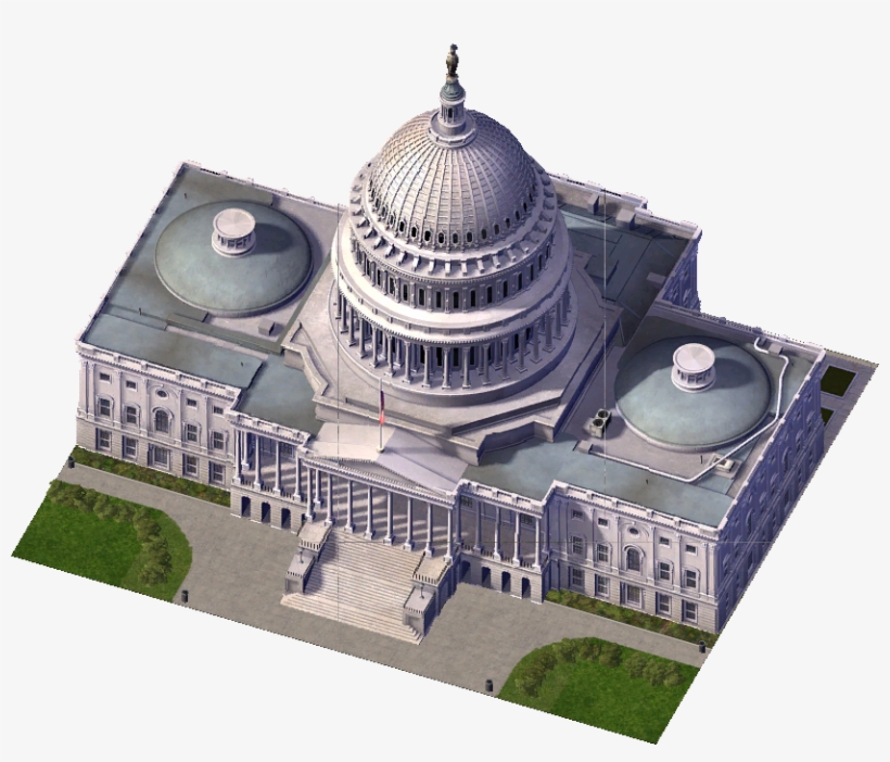 Us Capitol - Simcity Capitol Building, transparent png download