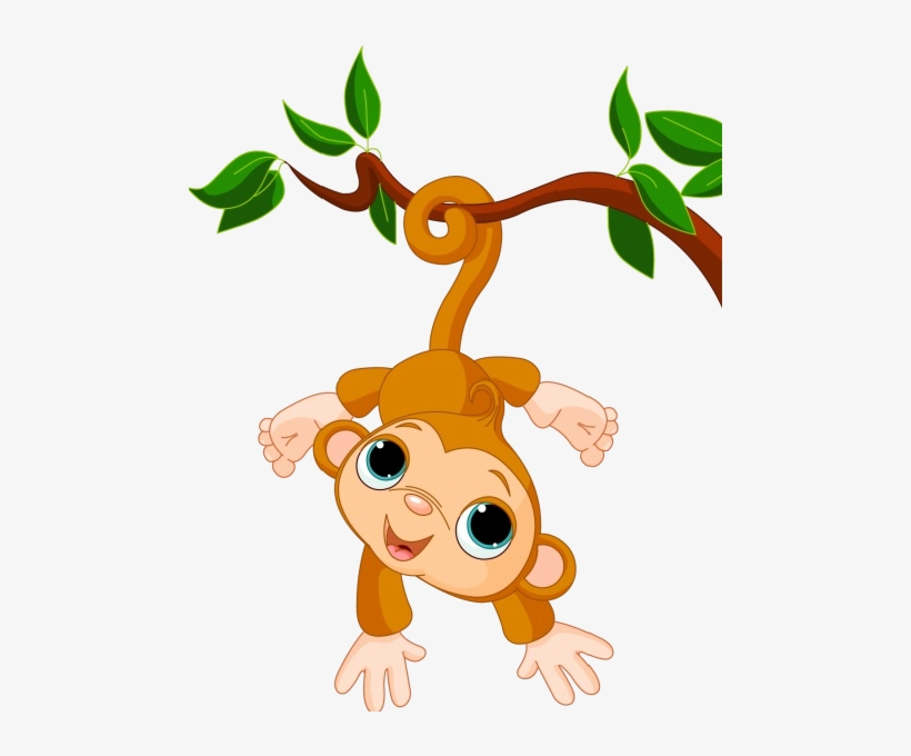 Cute Funny Cartoon Baby Monkey Clip Art Images All - Baby Monkey Clip Art, transparent png download