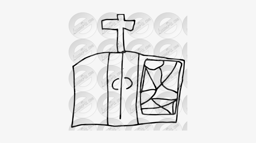 Church Outline For Classroom Therapy Use Great Church - Classroom, transparent png download