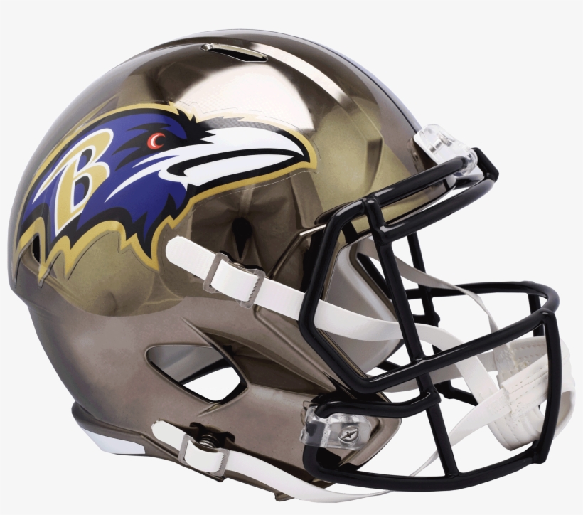 Ravens Chrome Alternate Helmet, transparent png download