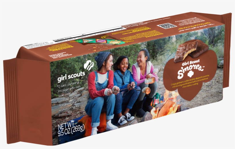 Smores - Smores Girl Scout Cookie Box, transparent png download